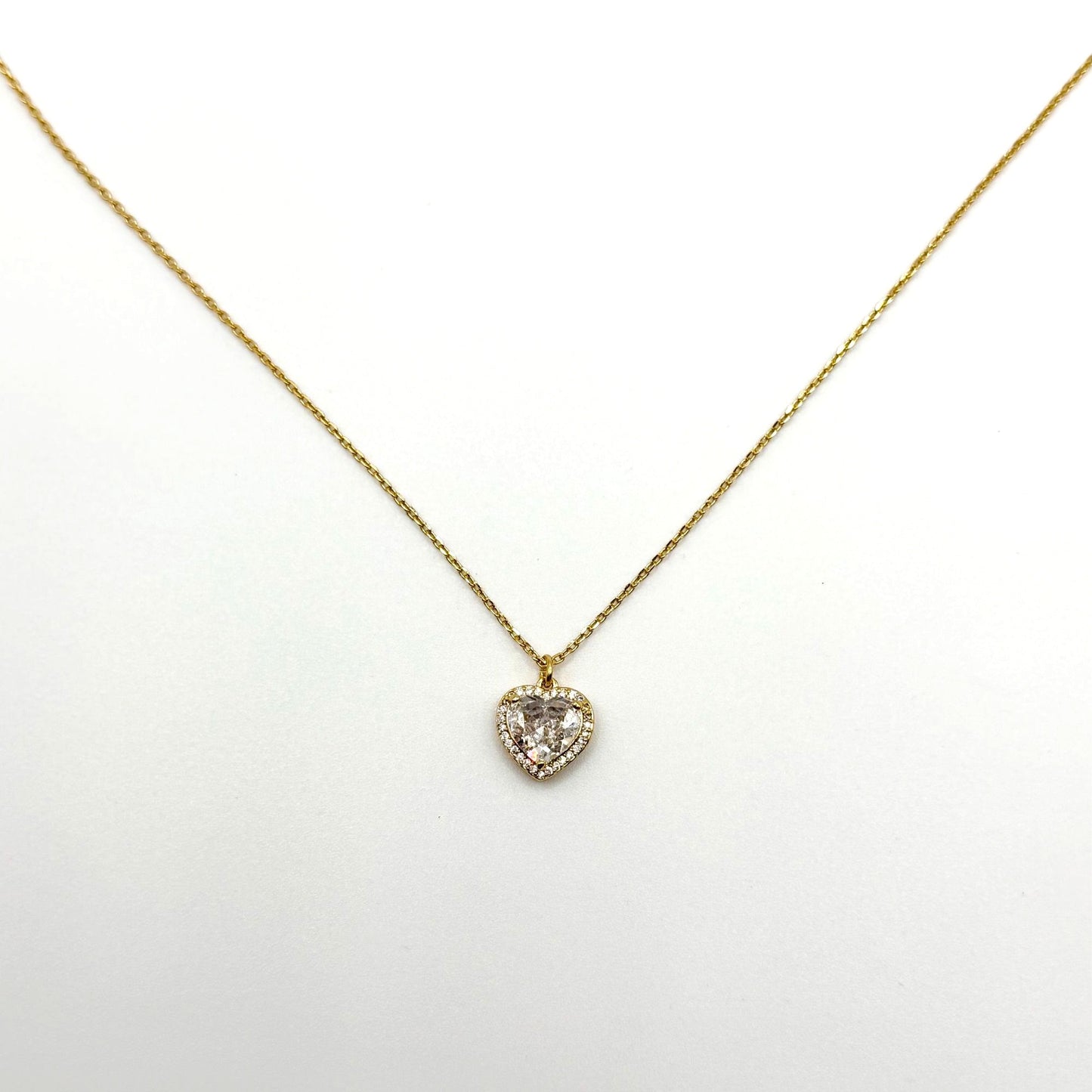 Kate Spade Pave My Heart Halo Pendant Necklace In Gold-Tone With Gift Box