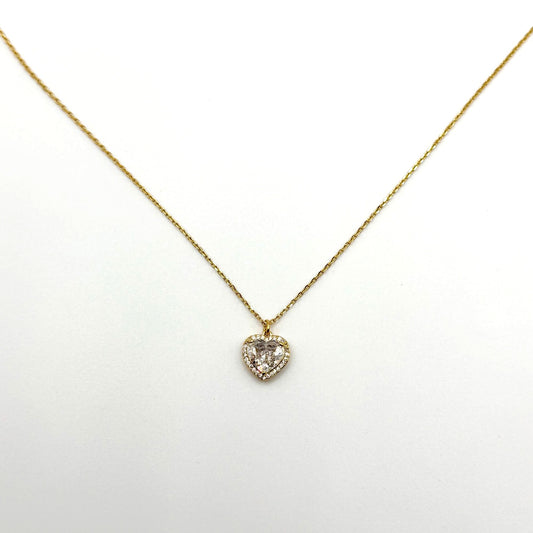 Kate Spade Pave My Heart Halo Pendant Necklace In Gold-Tone With Gift Box