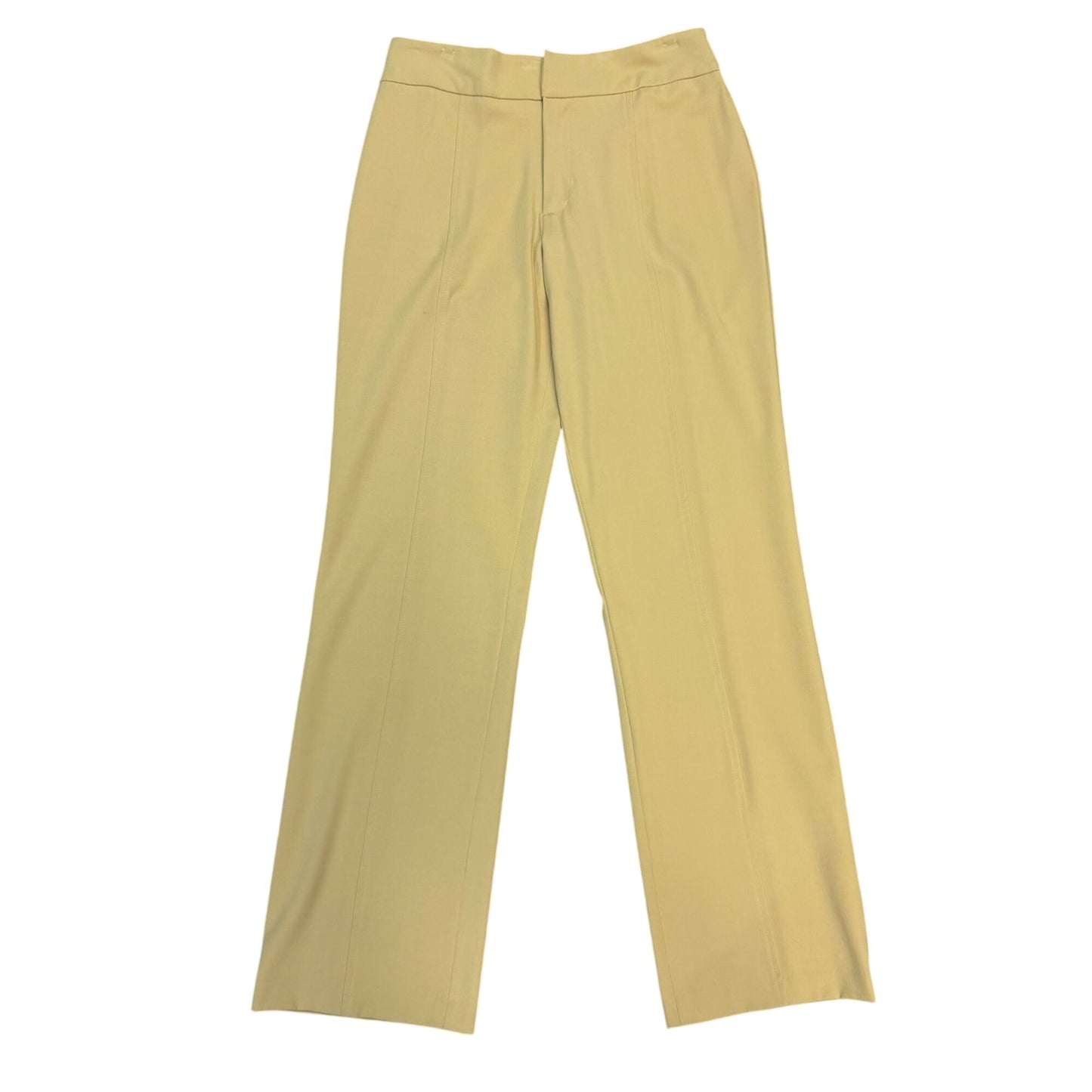 NWT Fabrizio Gianni Tan Stretch Straight-Leg Pants Size 8