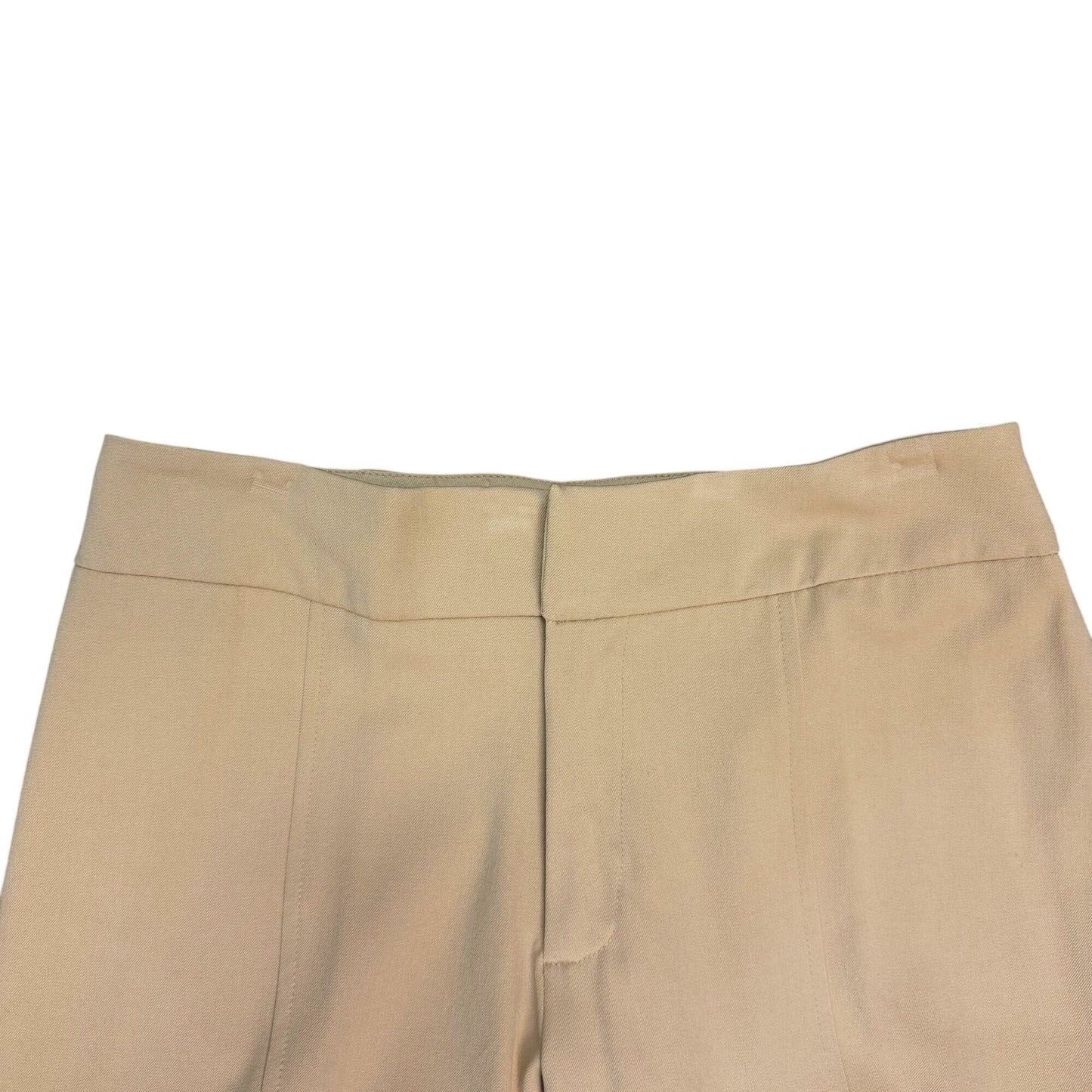 NWT Fabrizio Gianni Tan Stretch Straight-Leg Pants Size 8
