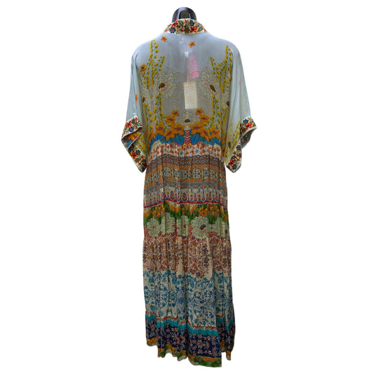 NWT Johnny Was Floral Embroidered Maxi Dress Multi-Color L