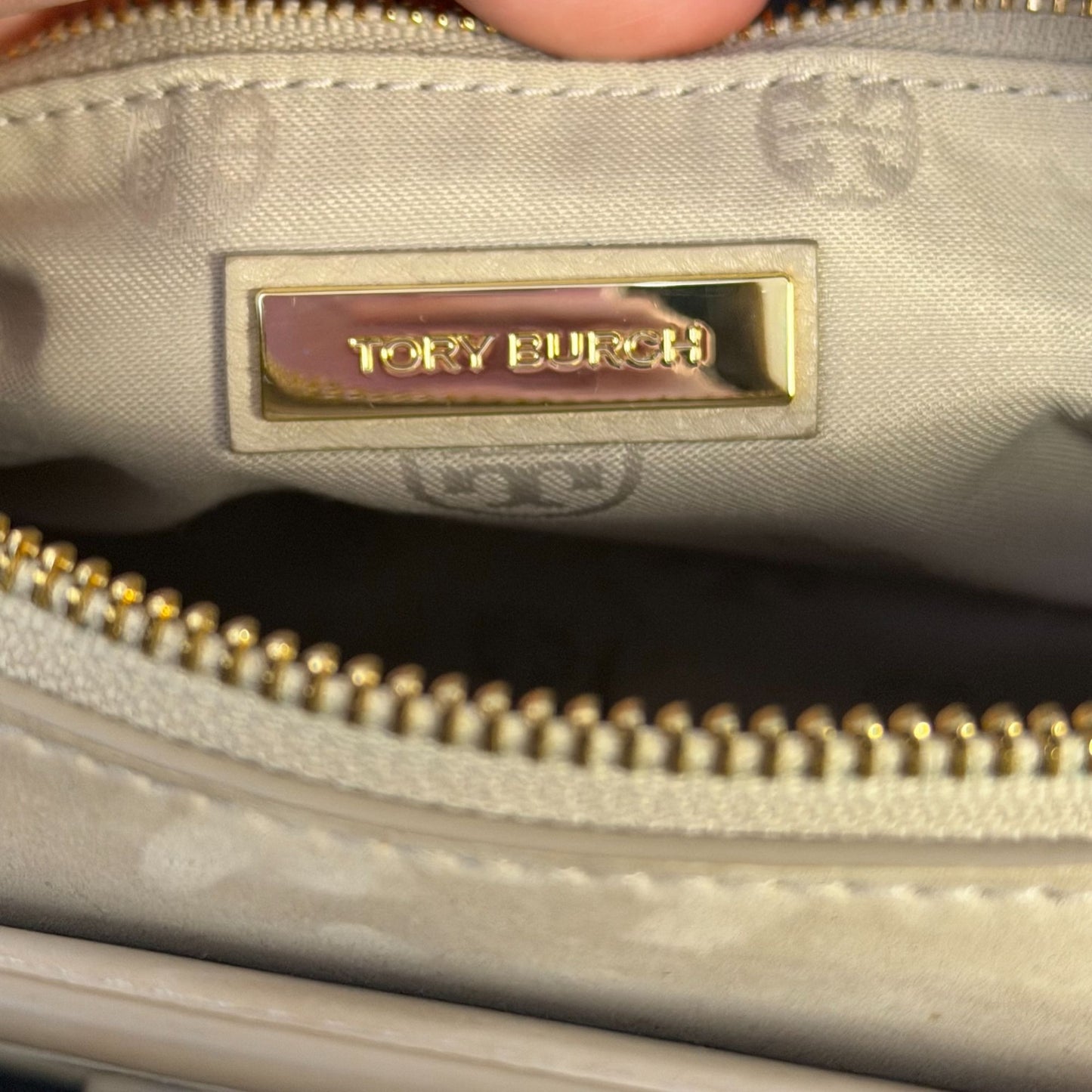 Tory Burch Beige Leather Shoulder Bag