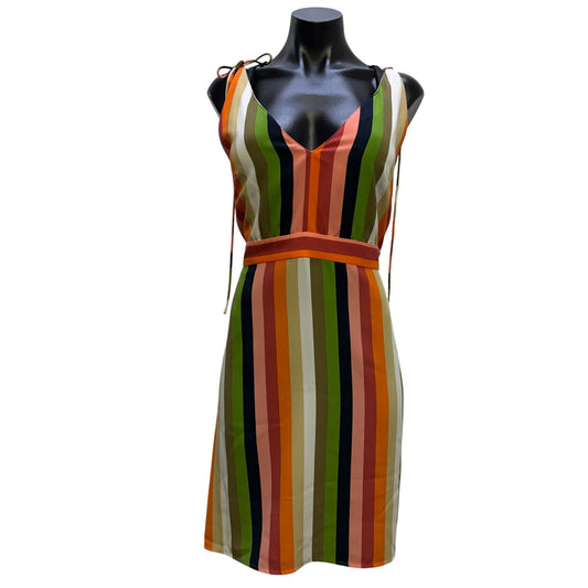 NWT Gianni Bini Striped Multicolor Sleeveless Dress 10