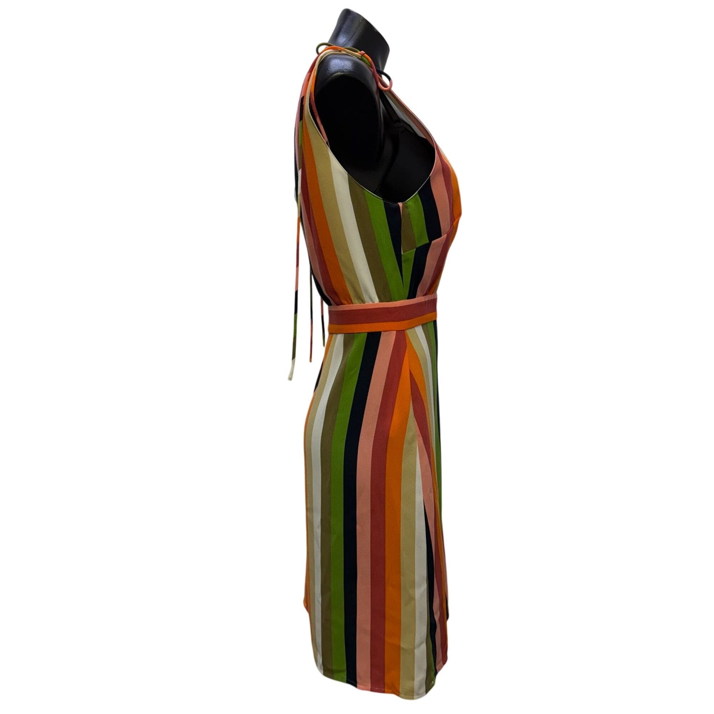 NWT Gianni Bini Striped Multicolor Sleeveless Dress 10