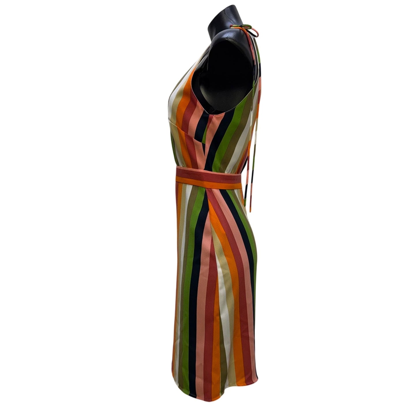 NWT Gianni Bini Striped Multicolor Sleeveless Dress 10