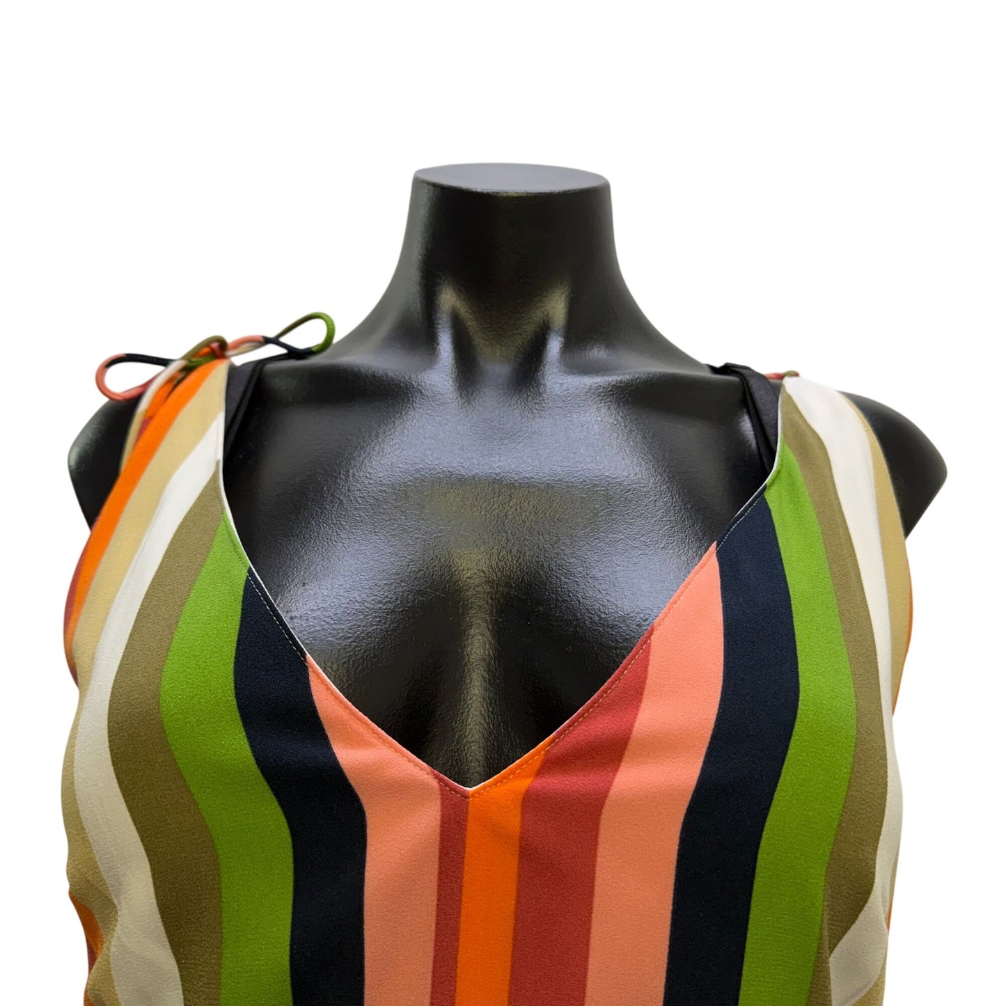 NWT Gianni Bini Striped Multicolor Sleeveless Dress 10