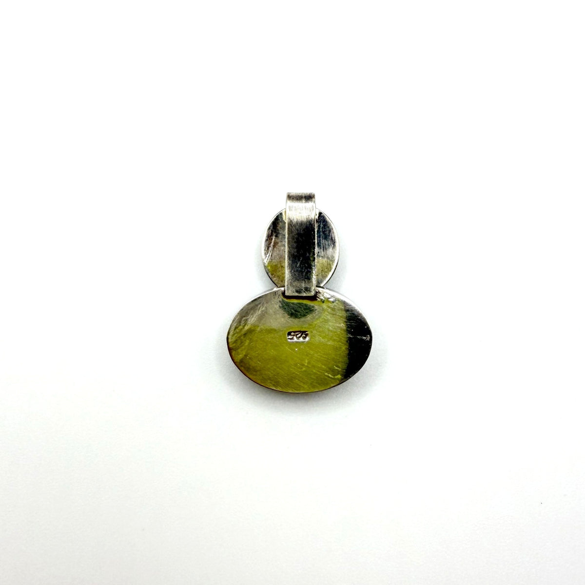925 Sterling Silver Dalmatian Jasper & Black Onyx Pendant