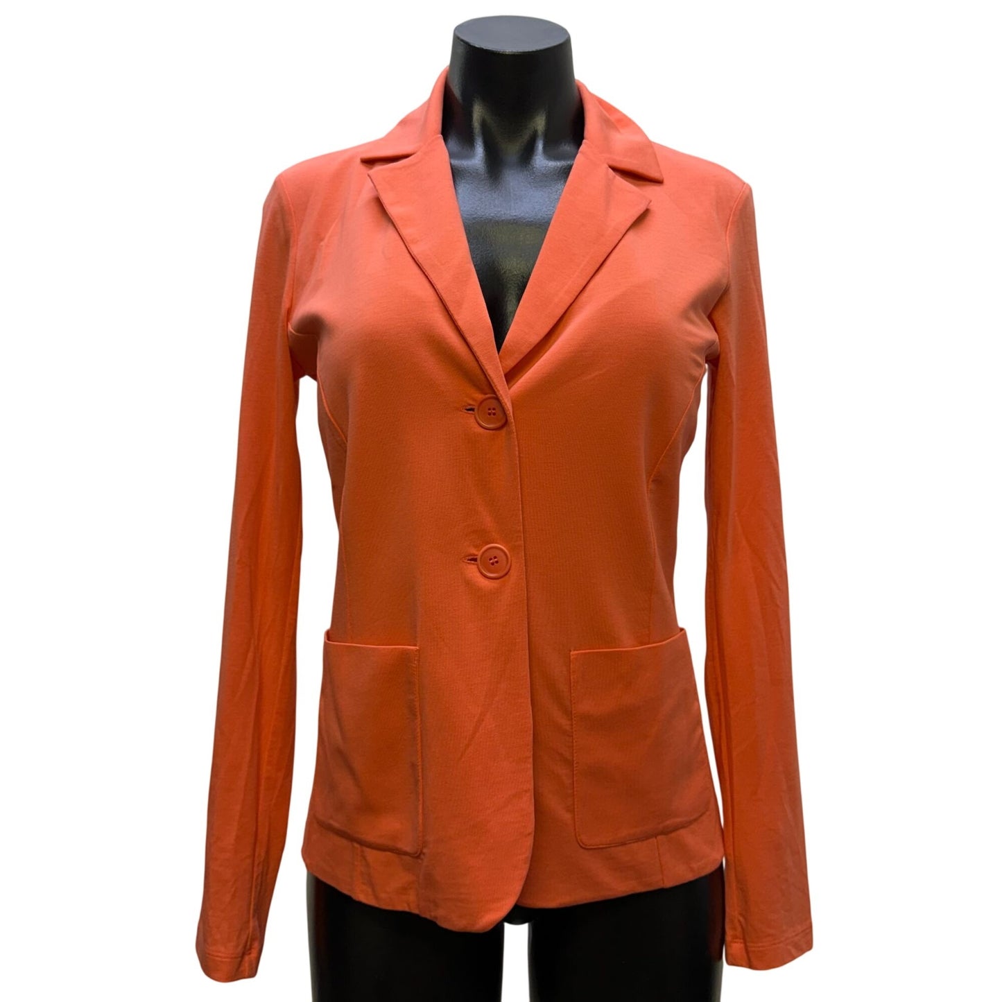 Weekend Max Mara Coral Blazer-Style Top With Button Closure S