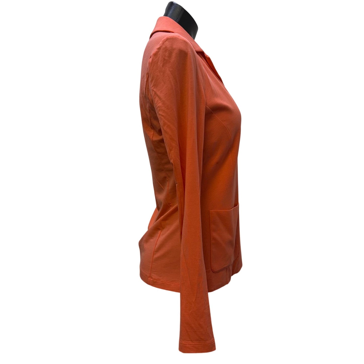 Weekend Max Mara Coral Blazer-Style Top With Button Closure S
