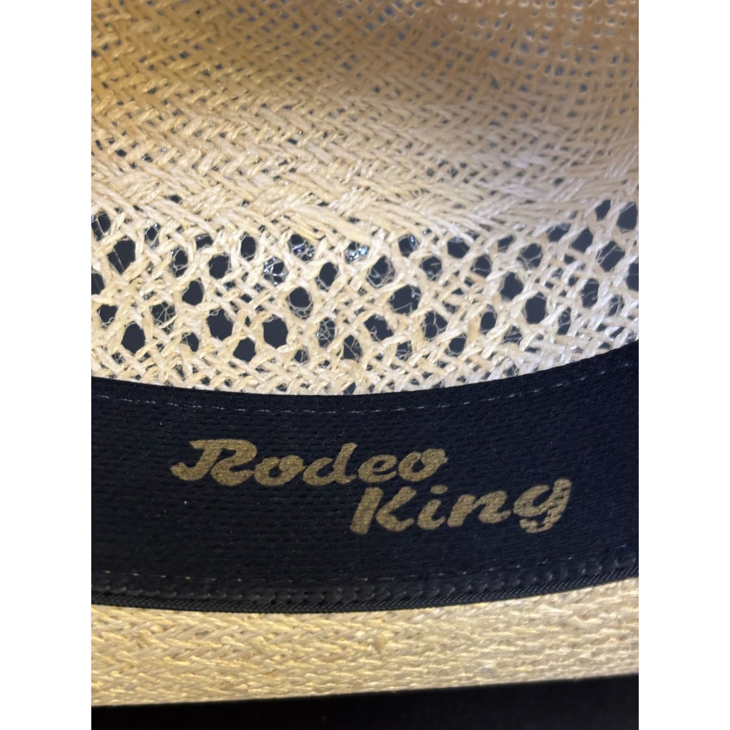 Rodeo King Straw Cowboy Hat Beige Western Style