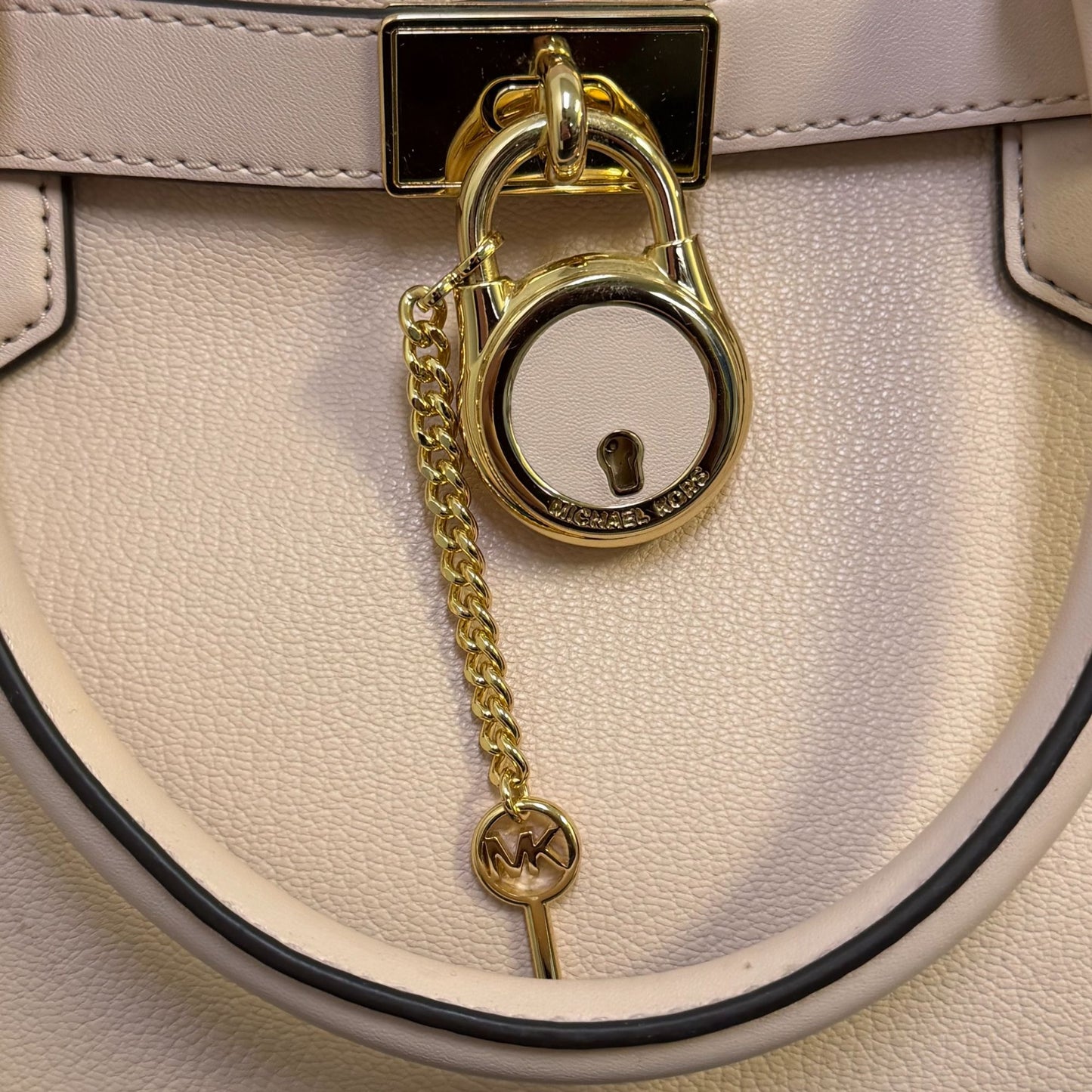NWT Michael Kors Pink Leather Satchel Tote Handbag