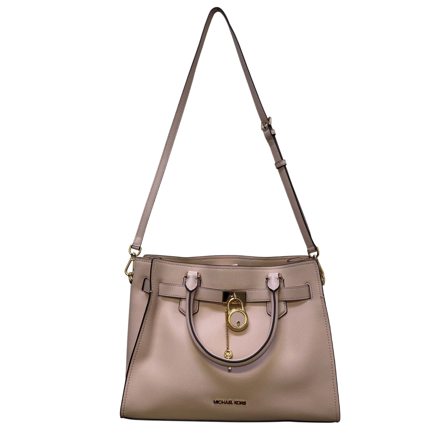 NWT Michael Kors Pink Leather Satchel Tote Handbag