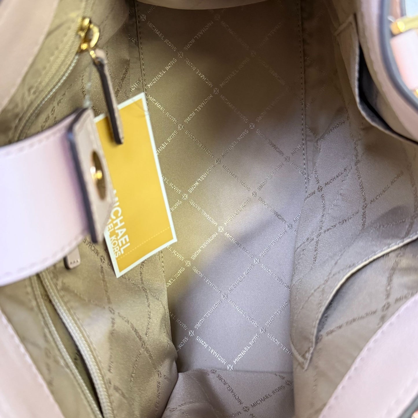 NWT Michael Kors Pink Leather Satchel Tote Handbag