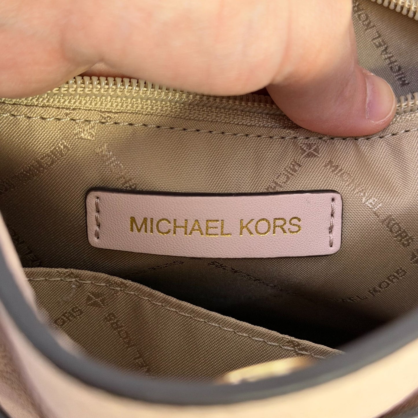 NWT Michael Kors Pink Leather Satchel Tote Handbag