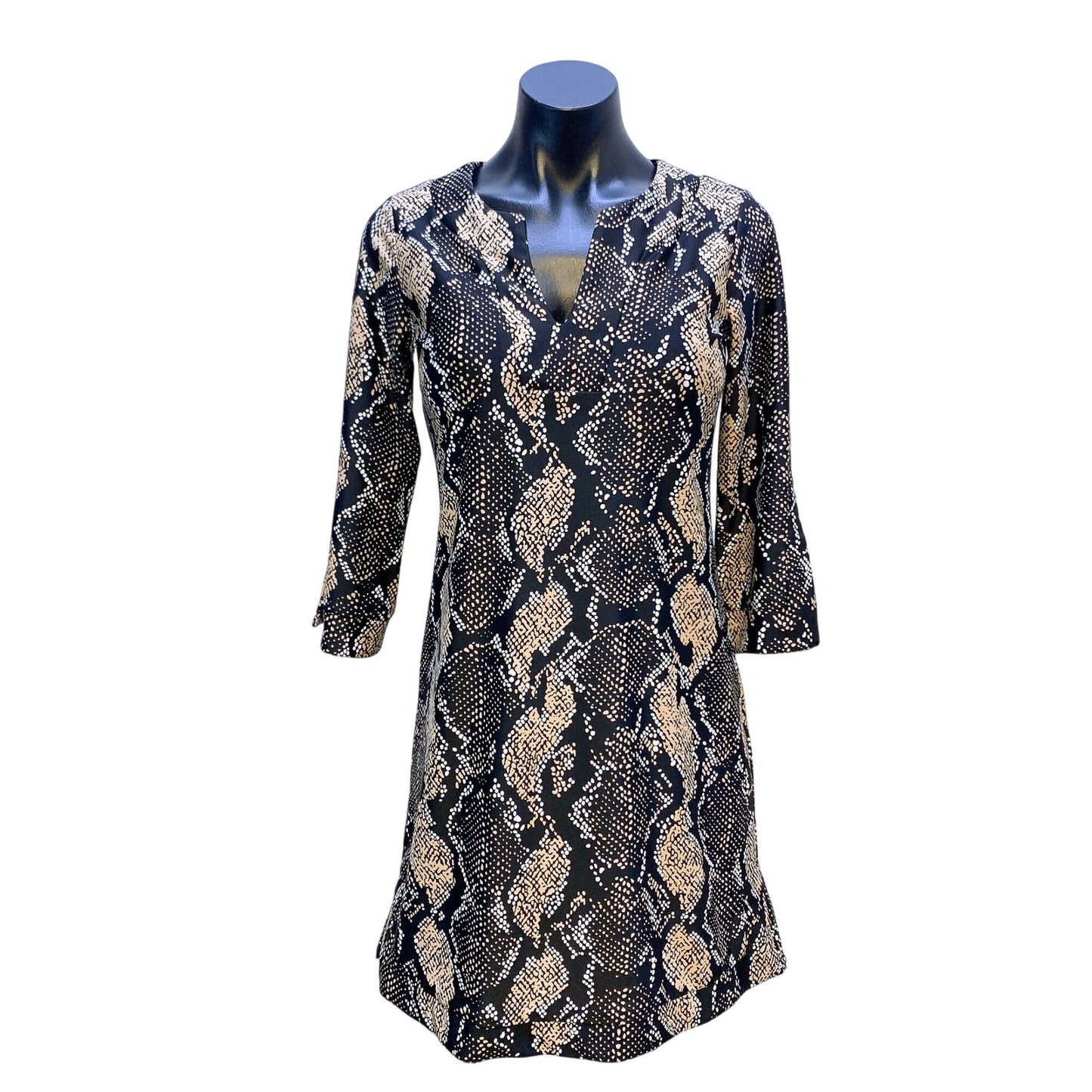 Jude Connally Snakeskin Print A-Line Dress  XS