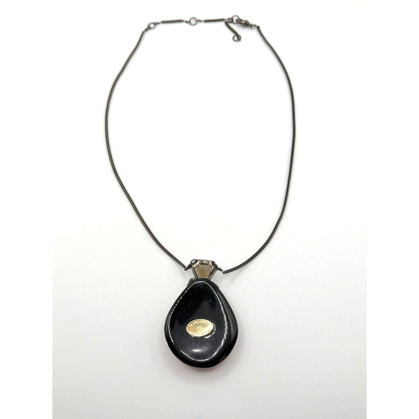 Alexis Bittar Hand-Carved Pendant Necklace With Gradient Resin & Crystal Accents