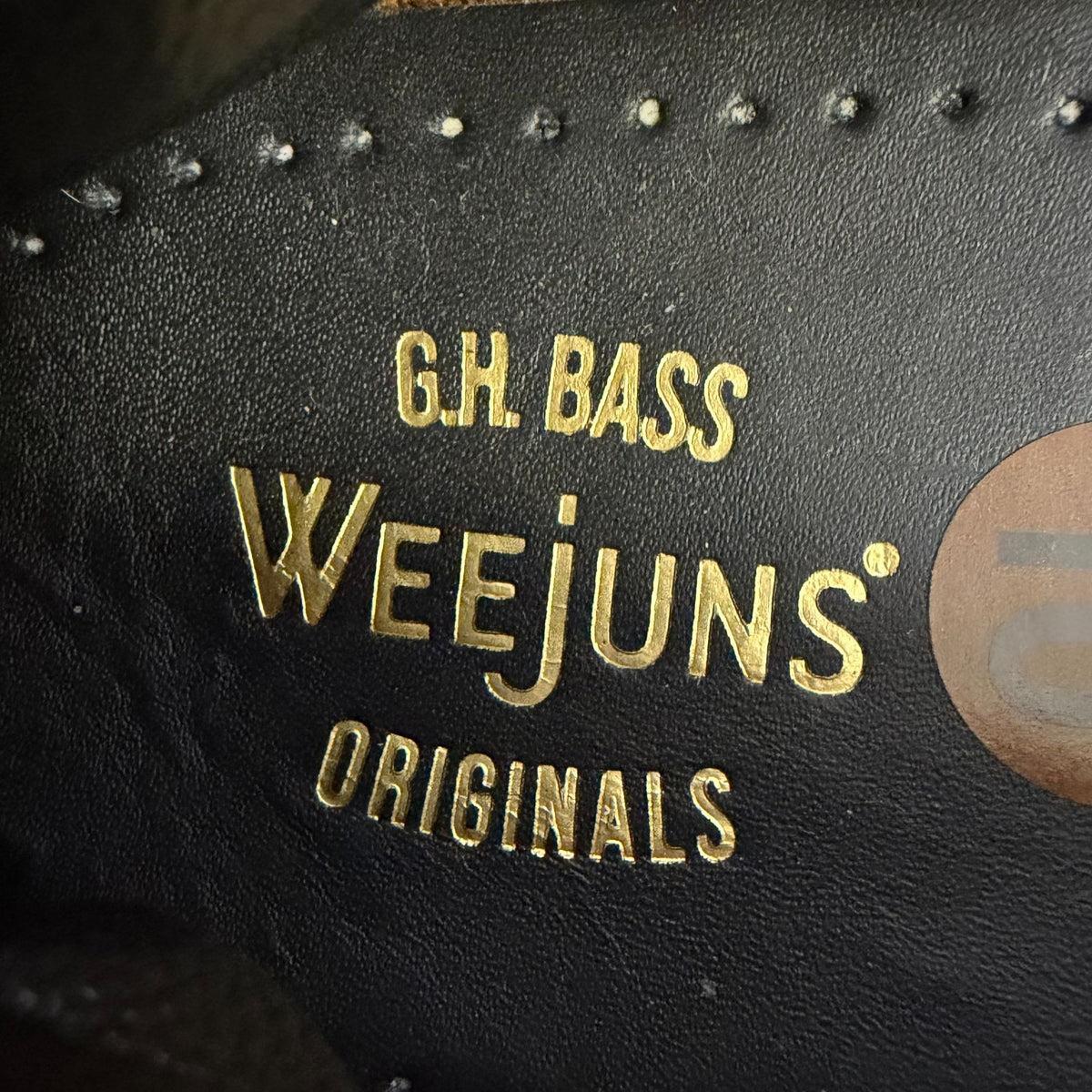 G.H. Bass Weejuns Black Leather Bow Loafers Size 10
