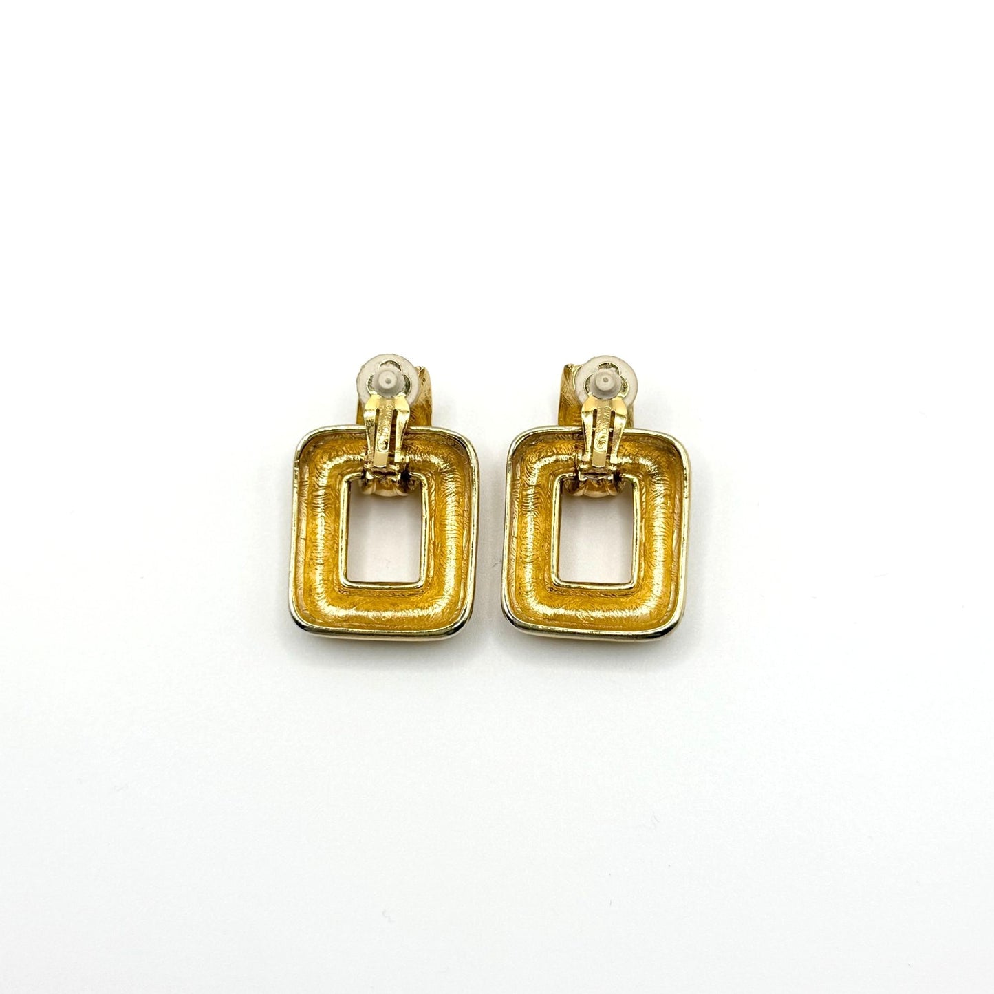 Vintage Givenchy Paris New York Gold-Tone Clip-On Earrings