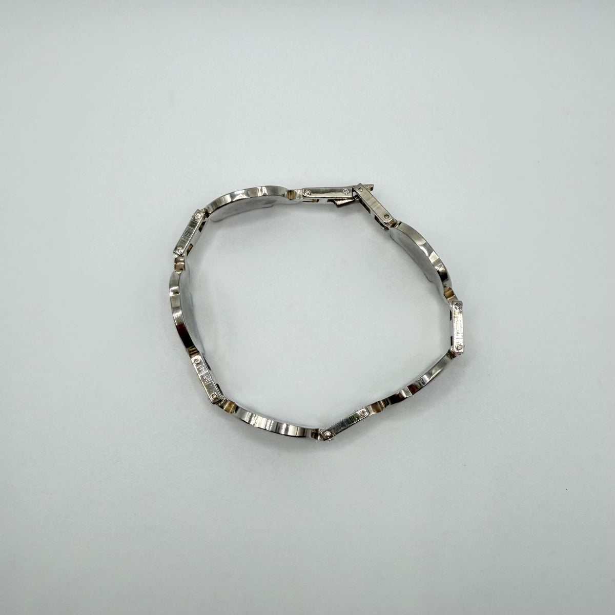 Vintage 925 Sterling Silver Elephant Parade Link Bracelet