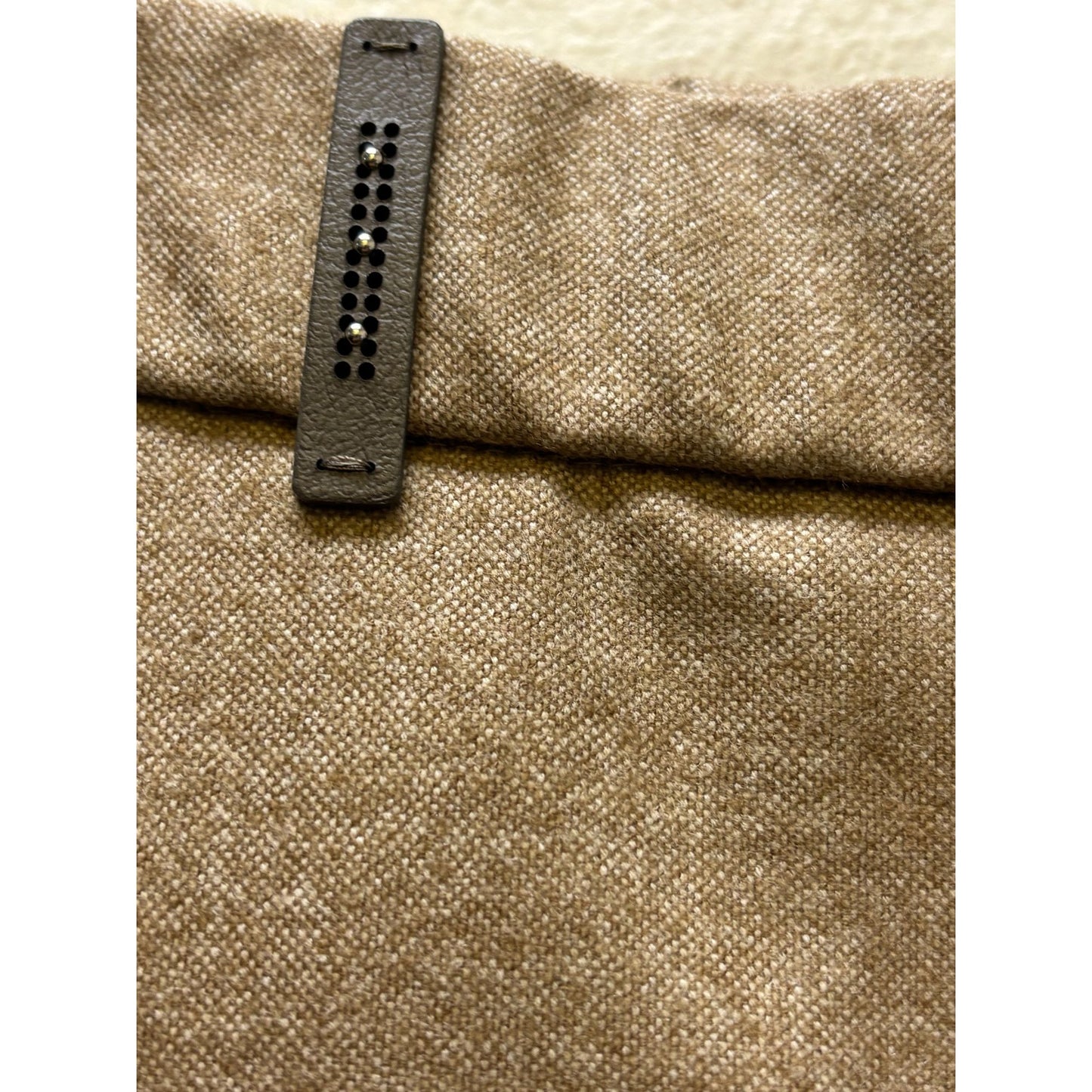 Peserico Wool Trousers Brown By Steven Made In Italy Elastic Waistband 6/42