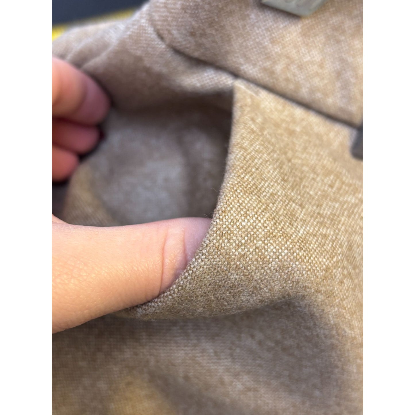 Peserico Wool Trousers Brown By Steven Made In Italy Elastic Waistband 6/42