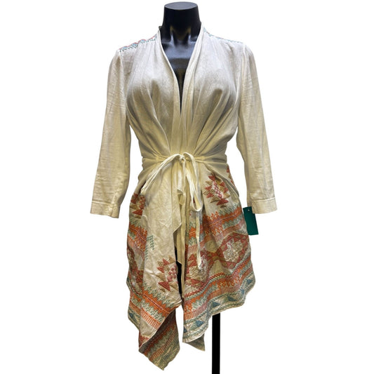 Johnny Was Los Angeles Linen Cardigan Jacket Size M