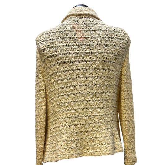 St. John Couture Pearl Accent Jacket Ivory Size 10