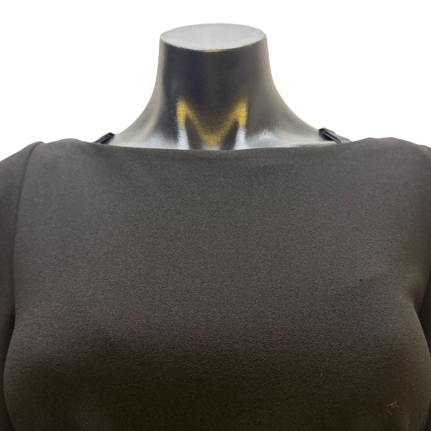 NWT One33 Social Black Low Back Long Sleeve Dress Size 4