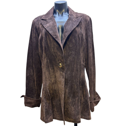 NWOT Finley Brown Suede Jacket XL