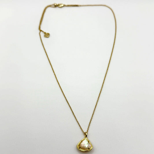 Kendra Scott Elisa Gold Necklace With Iridescent Mother-Of-Pearl Pendant