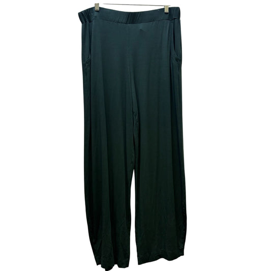 Alembika Wide-Leg Pants Dark Green 5/XL