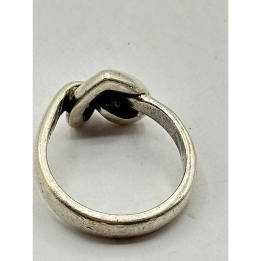 James Avery Retired Sterling Silver Heart Knot Ring 5.5