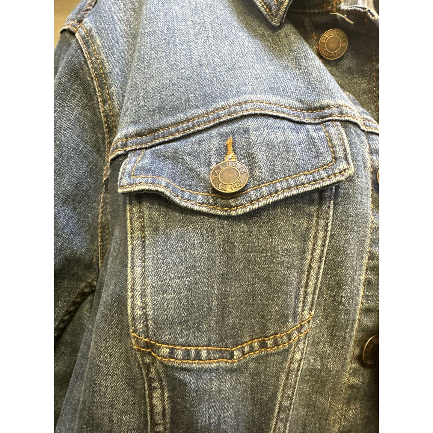 Talbots Plus Blue Denim Jean Jacket Size 2XL