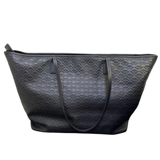 Kate Spade Black Embossed Leather Tote Bag