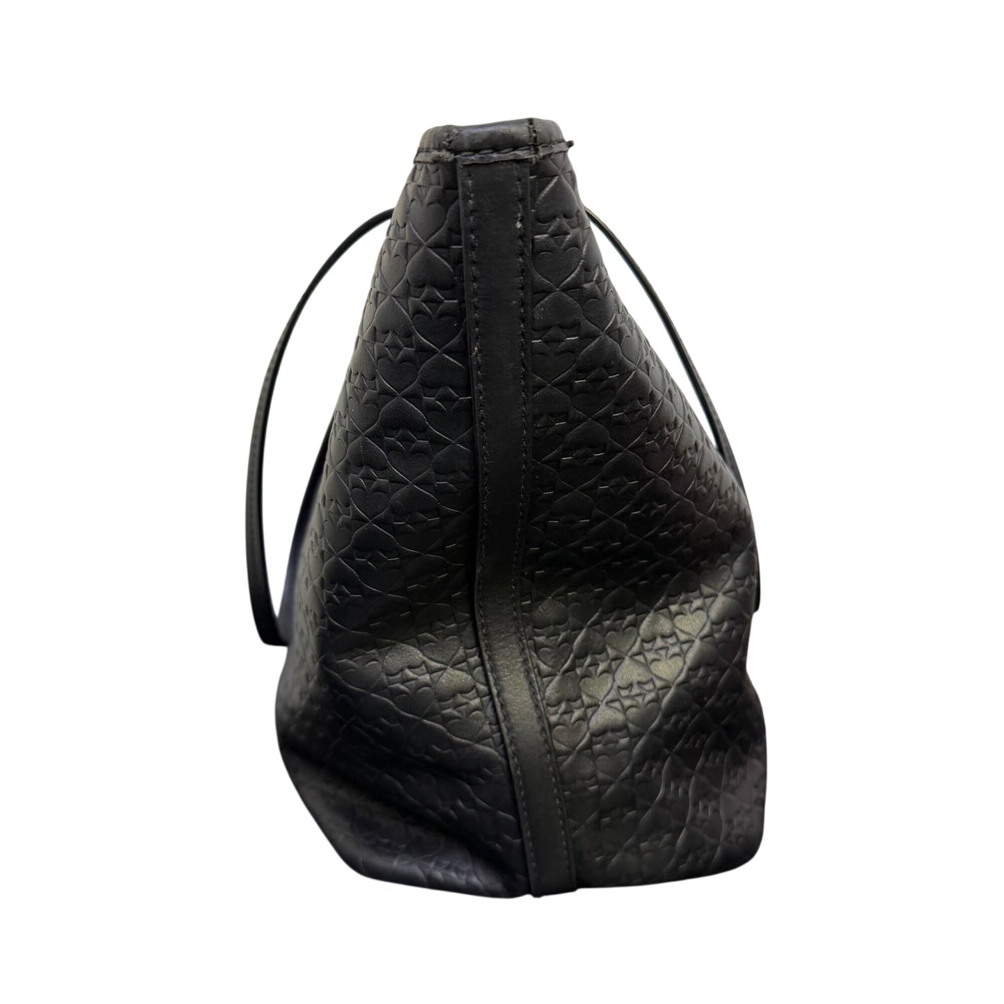 Kate Spade Black Embossed Leather Tote Bag
