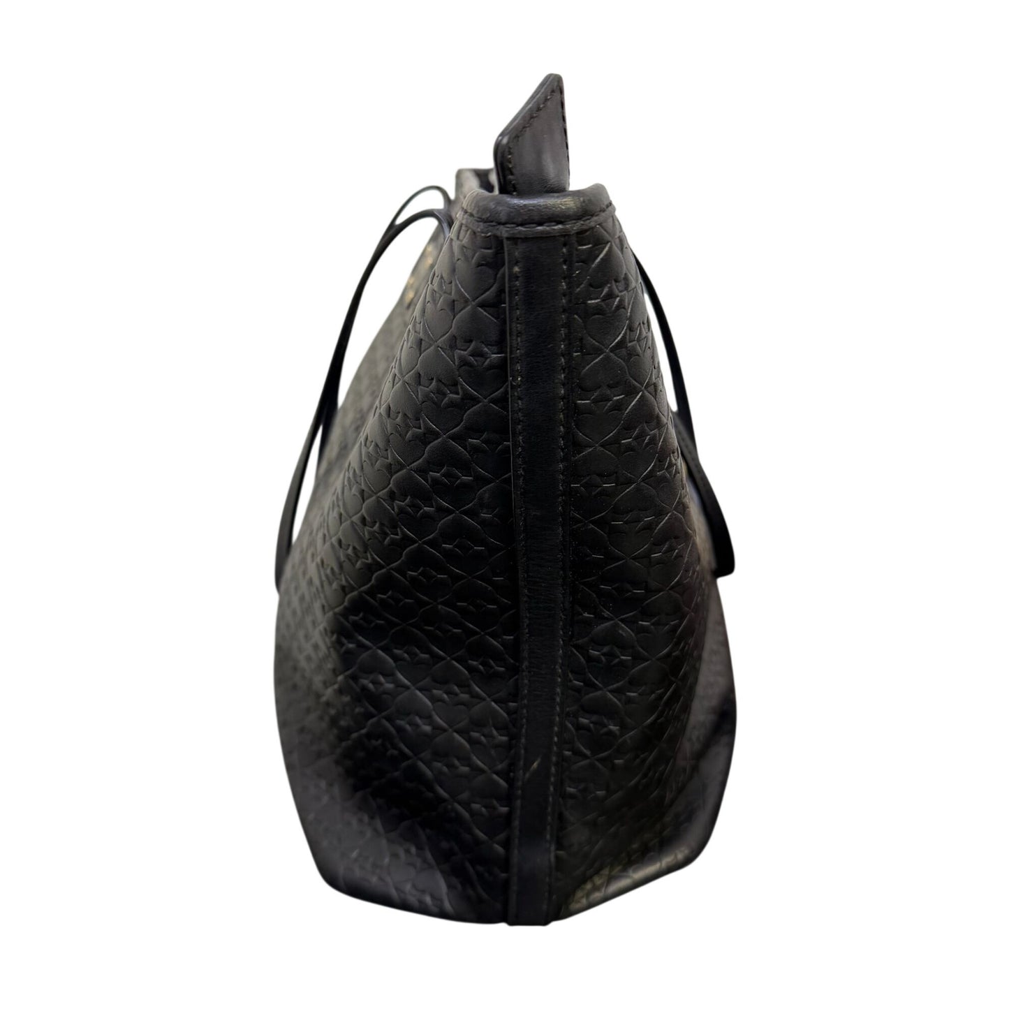 Kate Spade Black Embossed Leather Tote Bag
