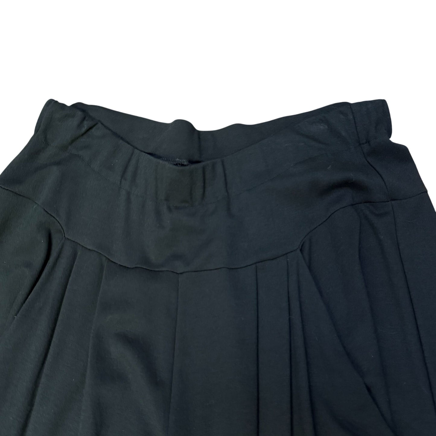 NWT Alembika Black Wide-Leg Pants With Draped Pockets Size 4