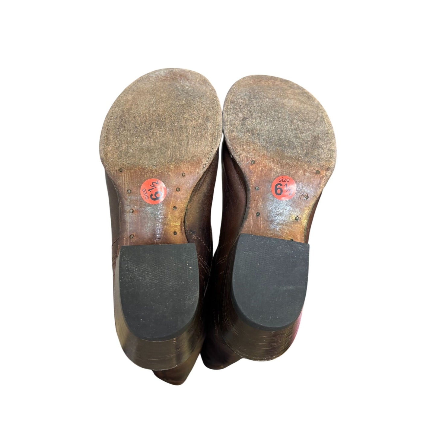 Stetson Western Leather Boots Brown Size 6.5