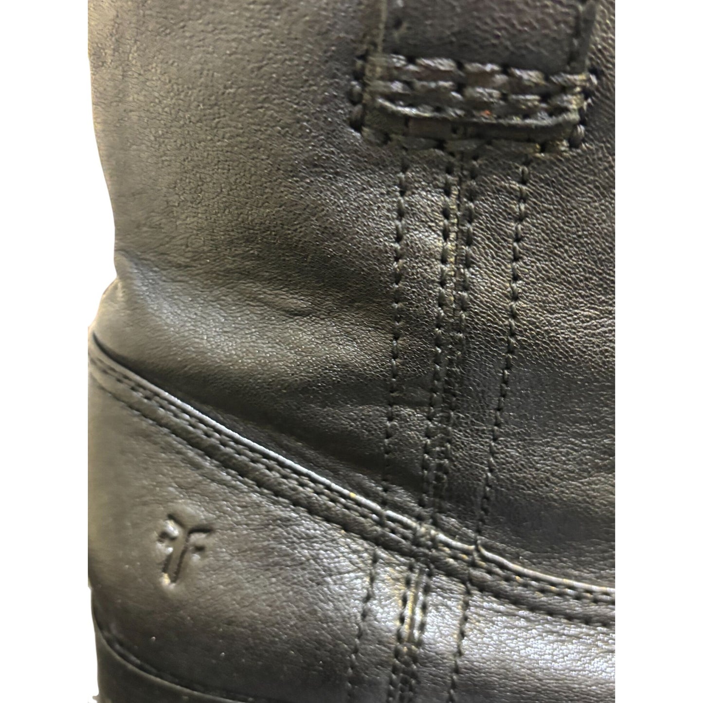 Frye Black Leather Ankle Booties Size 8