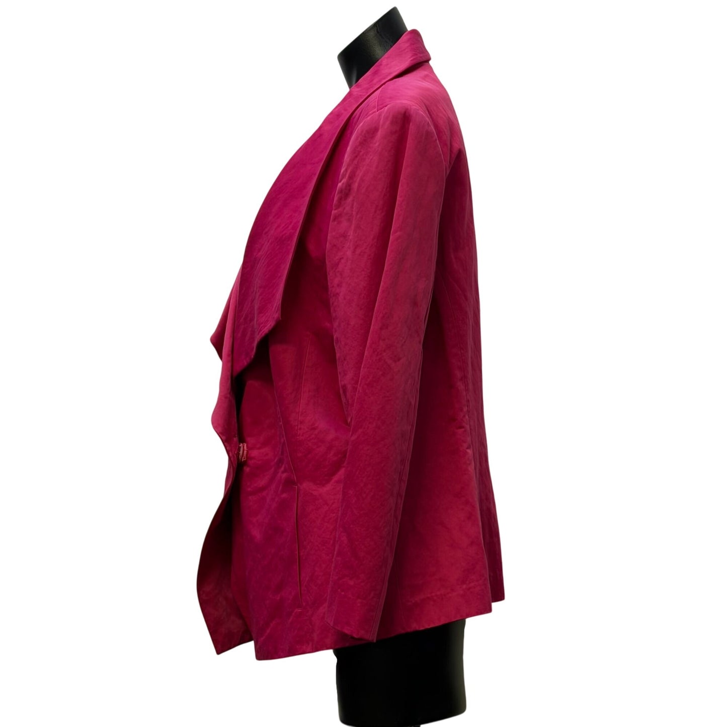 Lafayette 148 Pink Waterfall Open-Front Blazer Size 16
