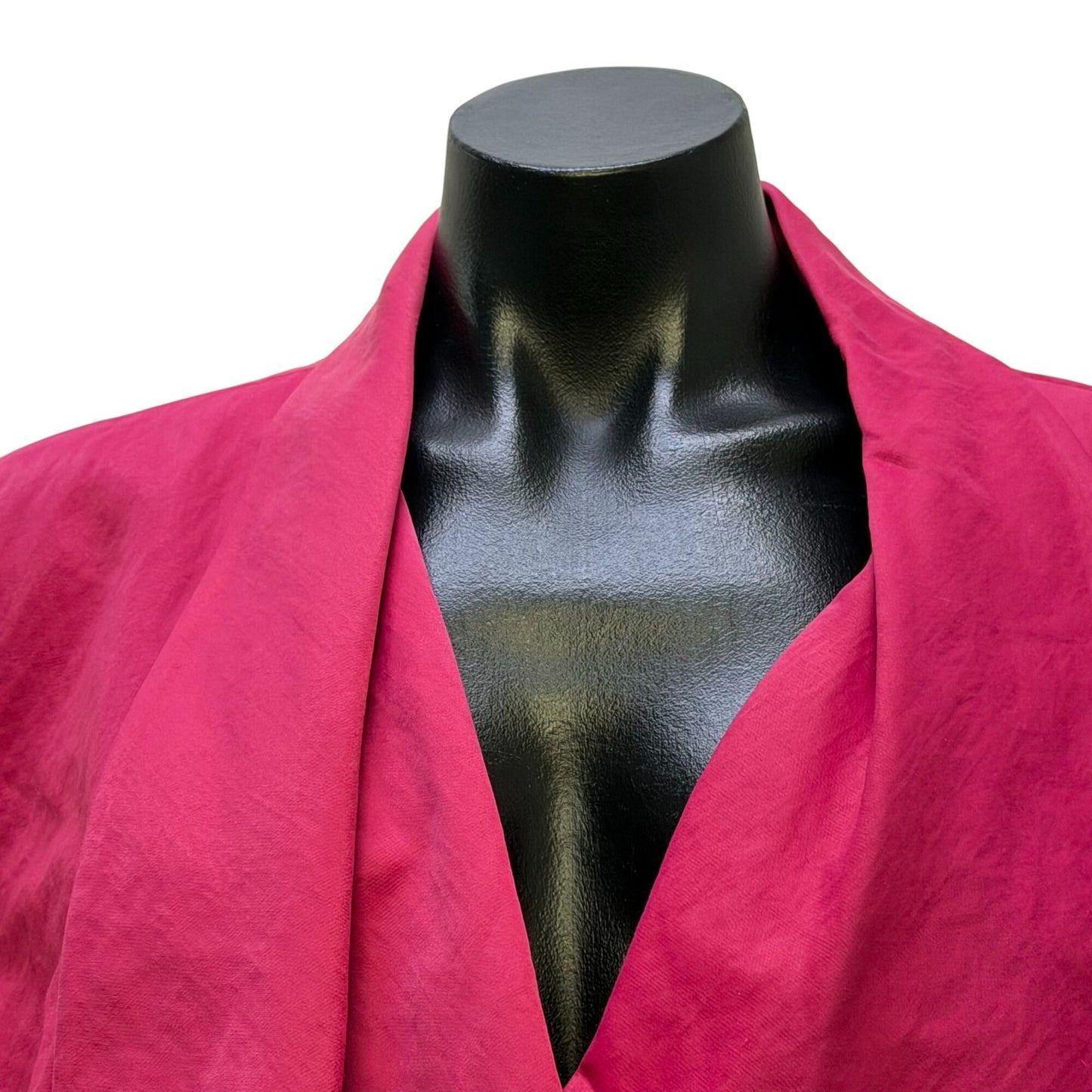 Lafayette 148 Pink Waterfall Open-Front Blazer Size 16