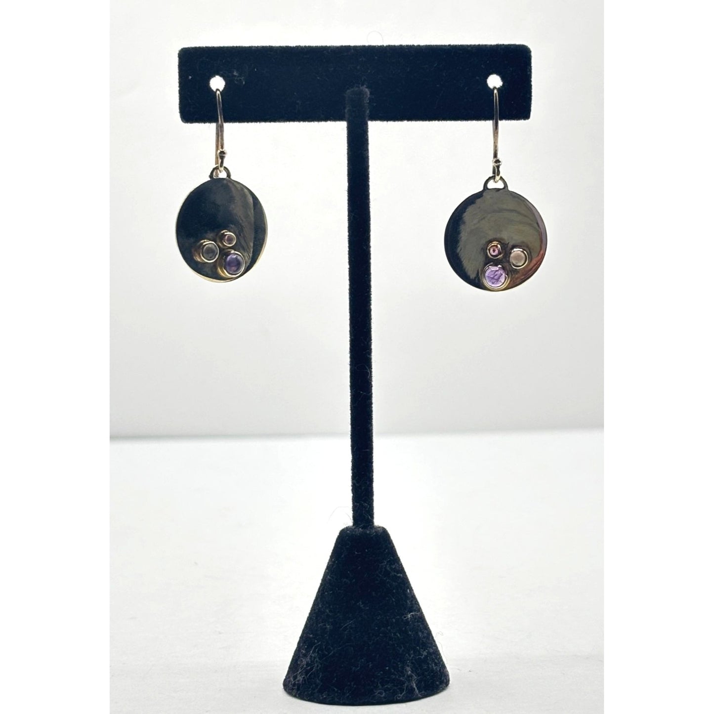 Banana Republic 925 Gold Plated Earrings With Stones