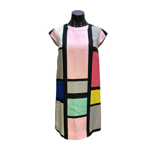 Kate Spade Multicolor Color Block Sleeveless Shift Dress