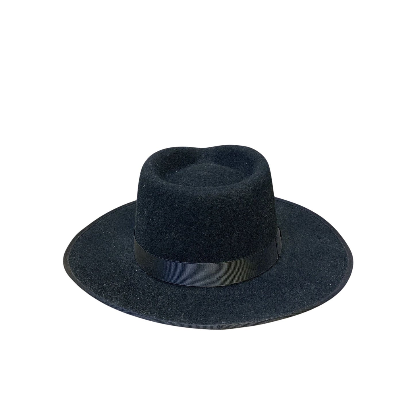 Gigi Pip Black Australian Wool Fedora Hat Size M