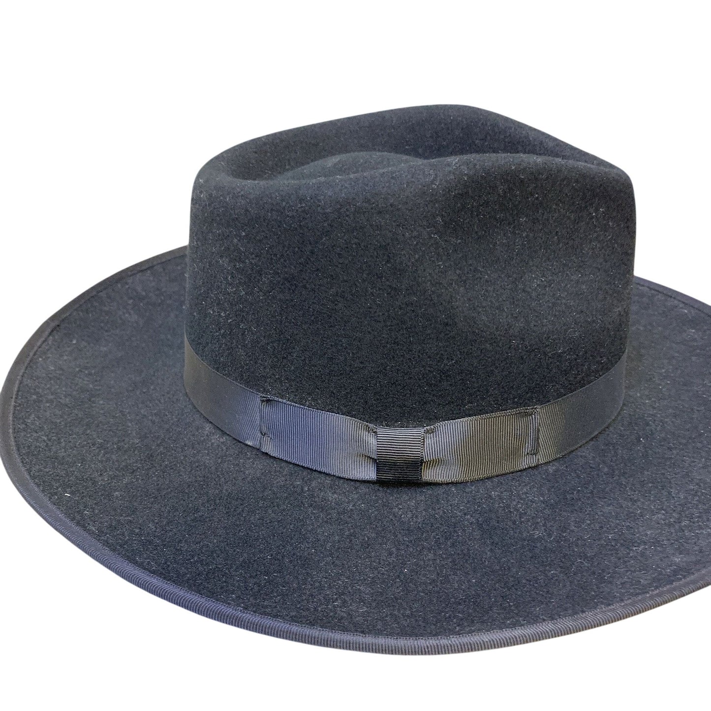 Gigi Pip Black Australian Wool Fedora Hat Size M