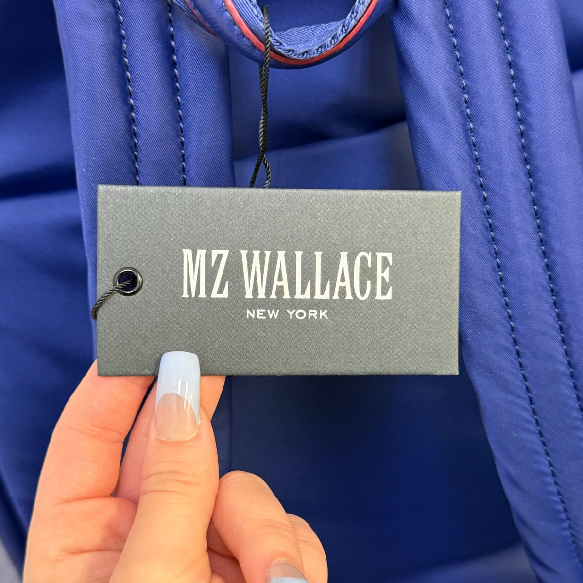 NWT MZ Wallace Blue Nylon Backpack With Camo Lining