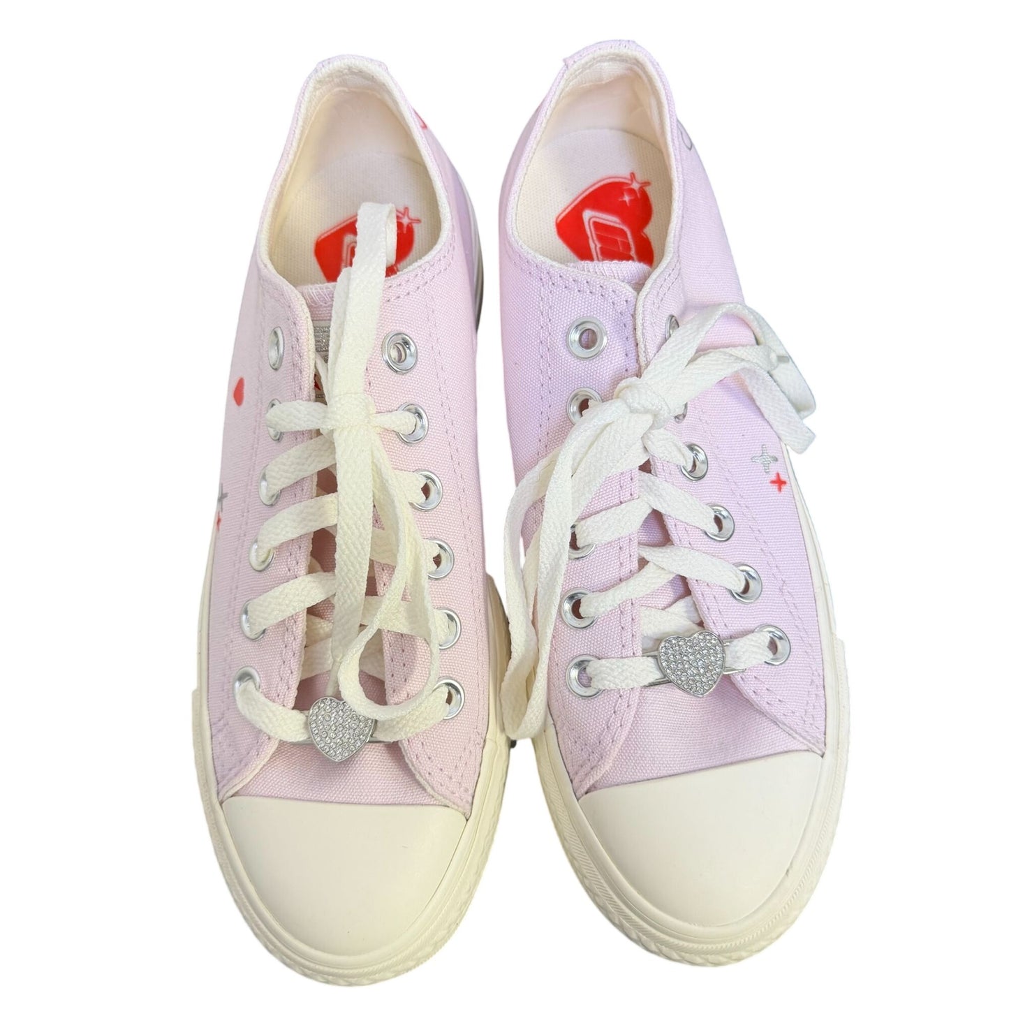 Converse All Star Pink Platform Low Top Sneakers Size 6.5