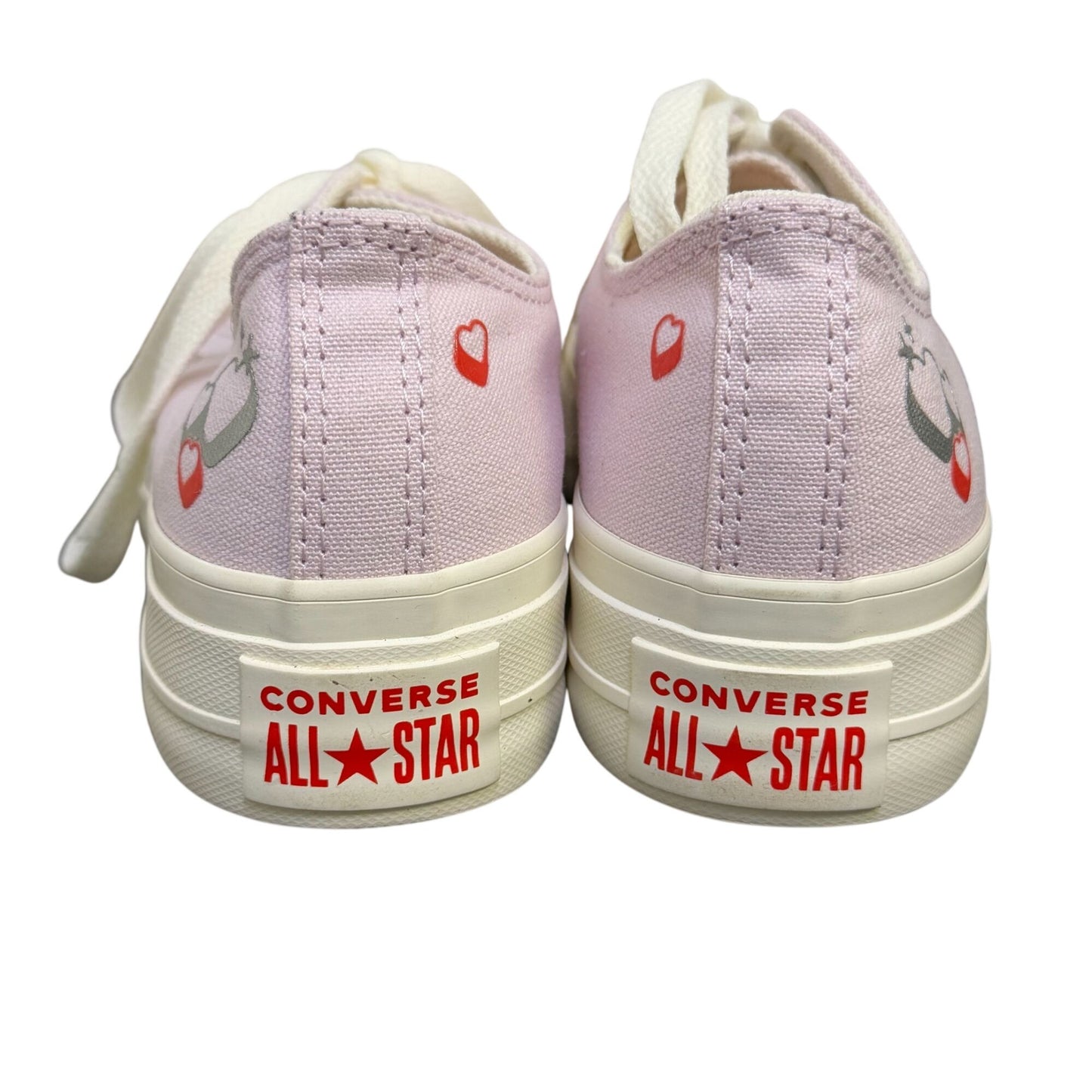 Converse All Star Pink Platform Low Top Sneakers Size 6.5