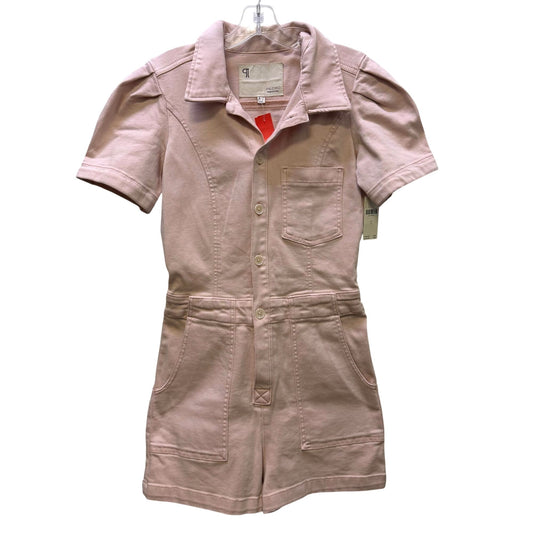 NWT Anthropologie Pilcro Pink Button-Front Romper Size 4