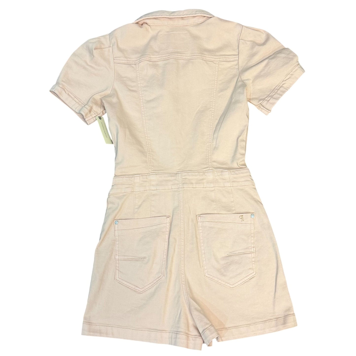 NWT Anthropologie Pilcro Pink Button-Front Romper Size 4